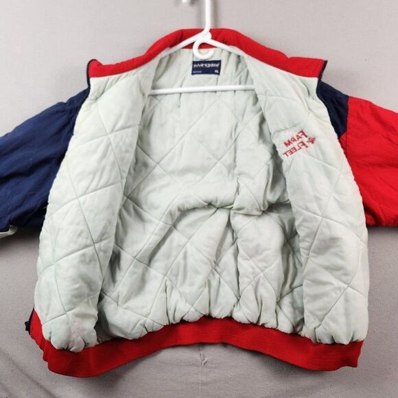 Vtg Swingster Farm & Fleet Logo Red/Blue Coat Men's XL Puffy Made in USA - Picture 7 of 12